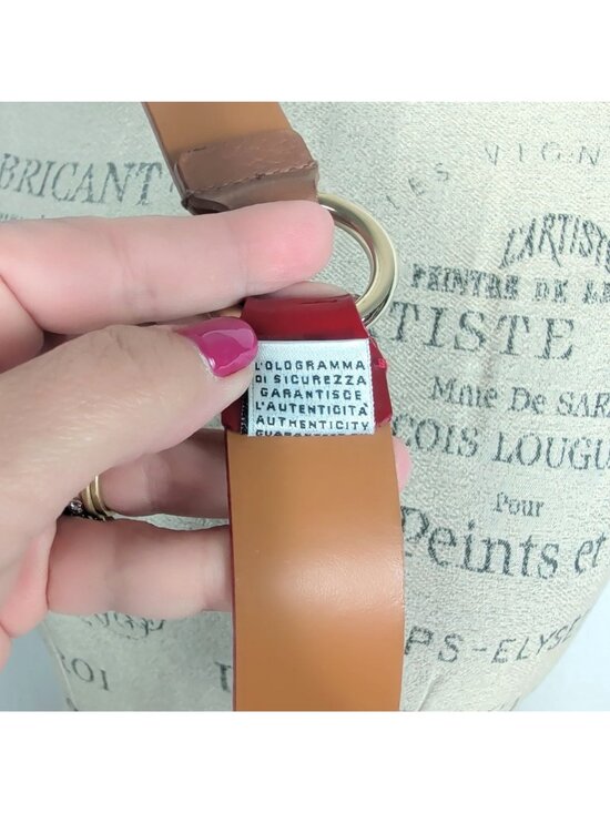 Vintage Y2K Dolce Gabbana Red Belt 36 Large Logo Patent Leather 90cm main image 6